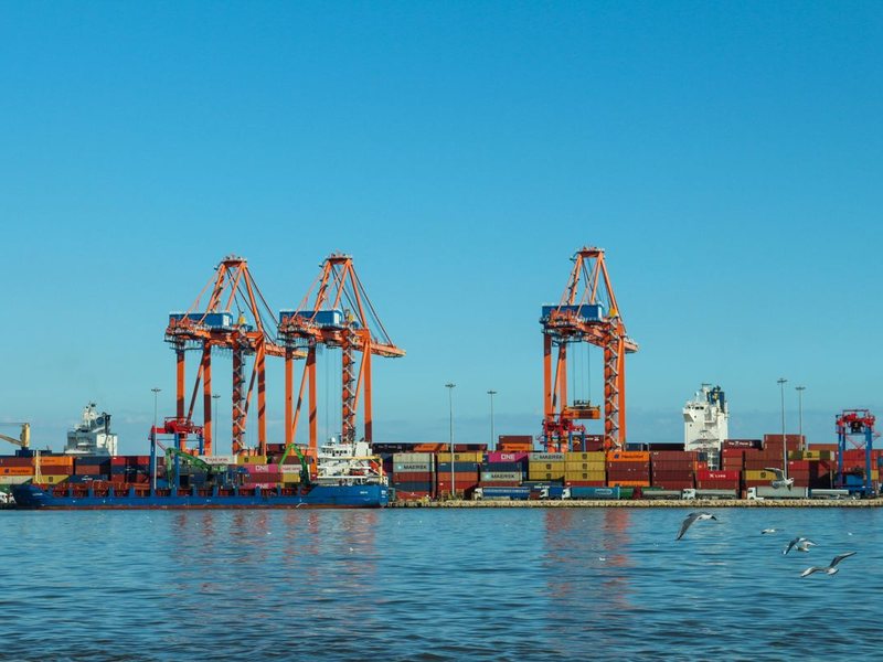 Export container port logistics